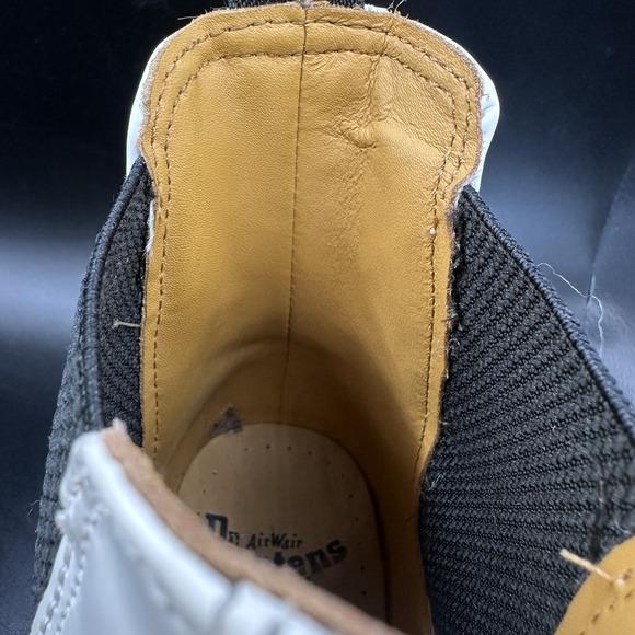 Doc Martens 2976 Yellow Stitch Smooth Leather Chelsea Boots Women's Sz 10 Mens 9 - Picture 11 of 14